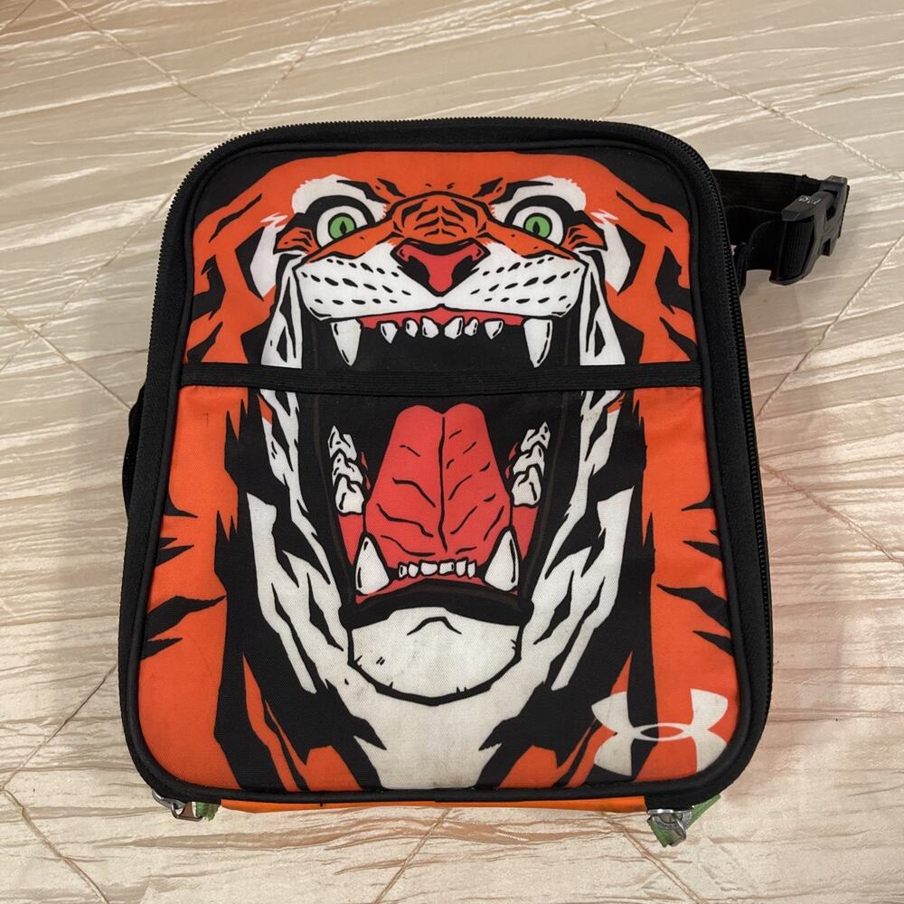 Under Armour Kids Insulated Lunch Box Tiger Orange Black Soft Cooler Lunch Bag